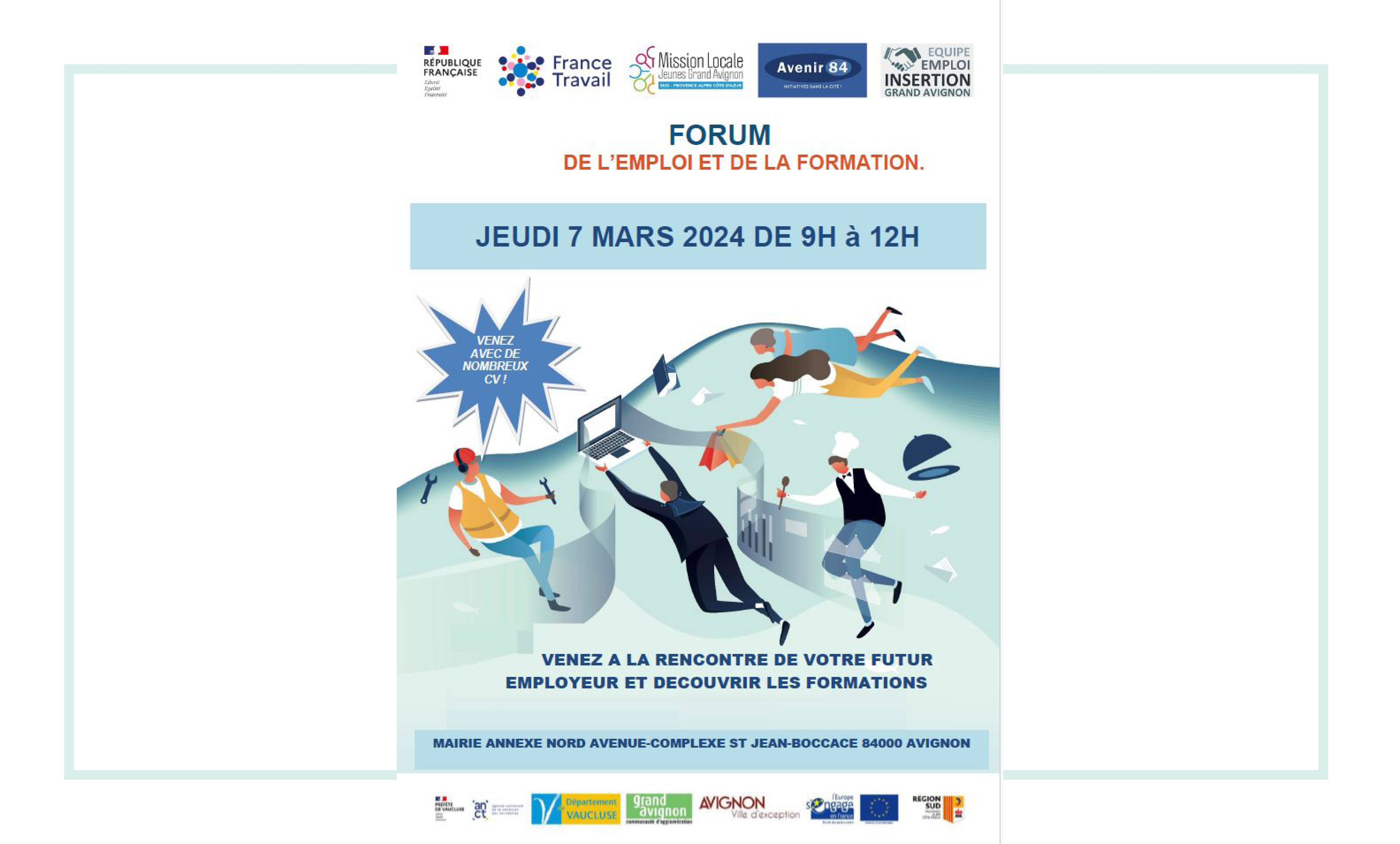 Vignette forum de l’emploi et de la formation Avignon 2024