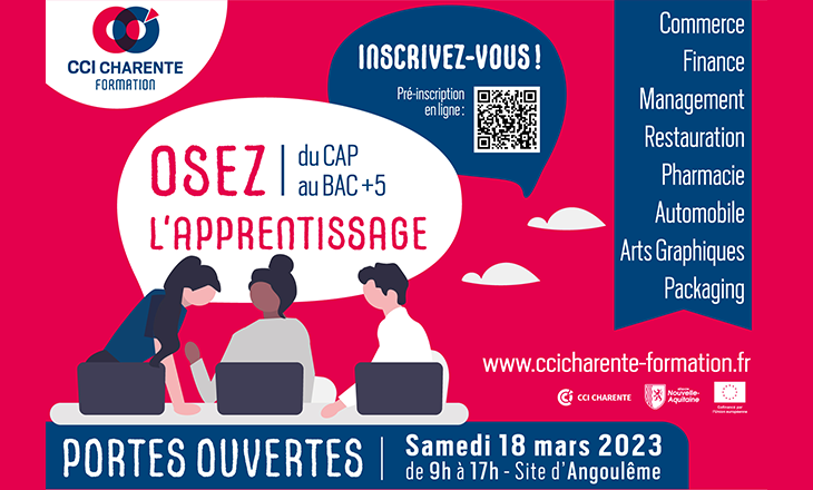 Vignette de la Journée Portes Ouvertes de la CCI Charente Formation 2023