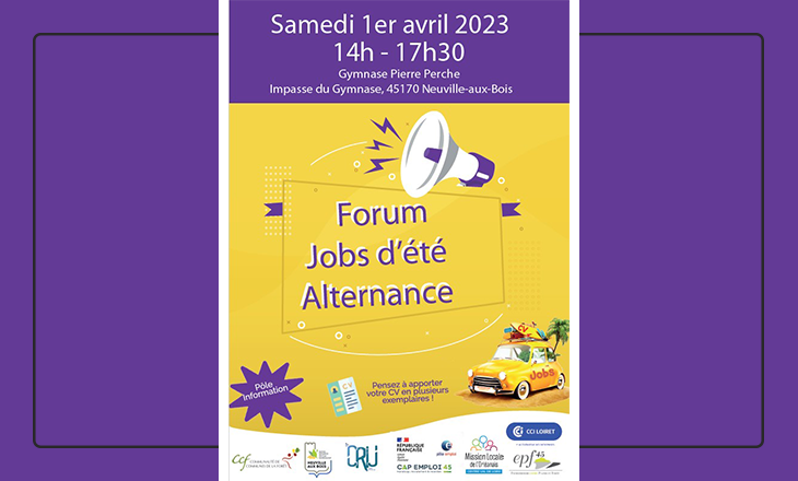 vignette du forum Jobs d’été & Alternance à Neuville-aux-Bois 2023