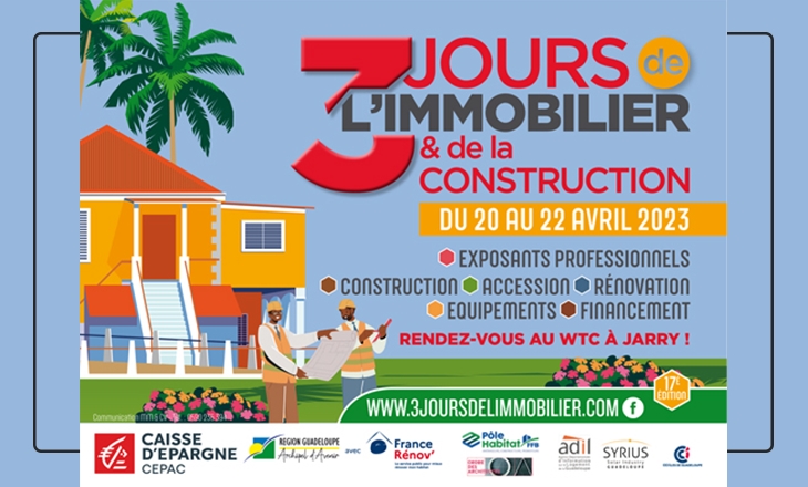 Vignette des 3 jours de l'immobilier et de la construction 2023 en Guadeloupe