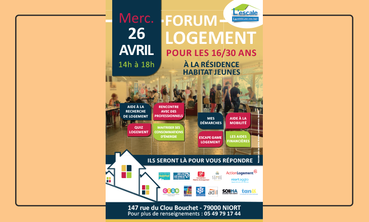 Vignette du forum logement jeunes 2023 à Niort