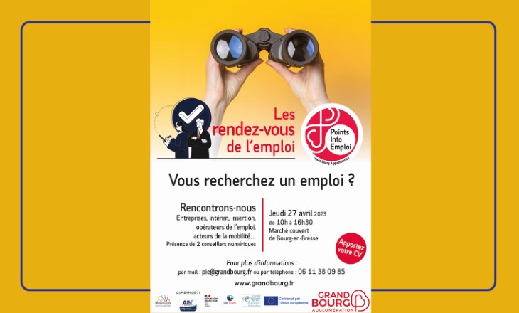 Vignettes des Rendez-vous de l’emploi 2023 à Bourg-en-Bresse