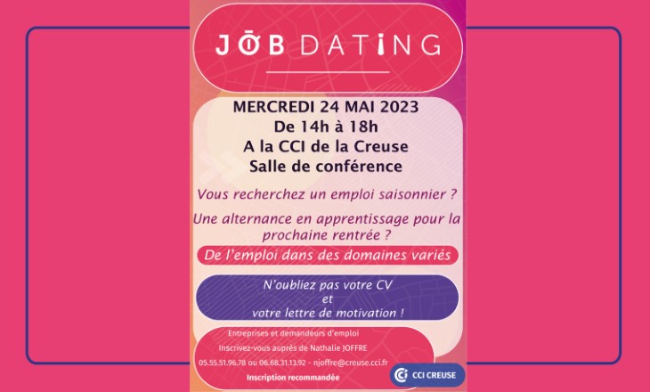 vignette Job Dating des métiers saisonniers et de l’alternance 2023 en Creuse