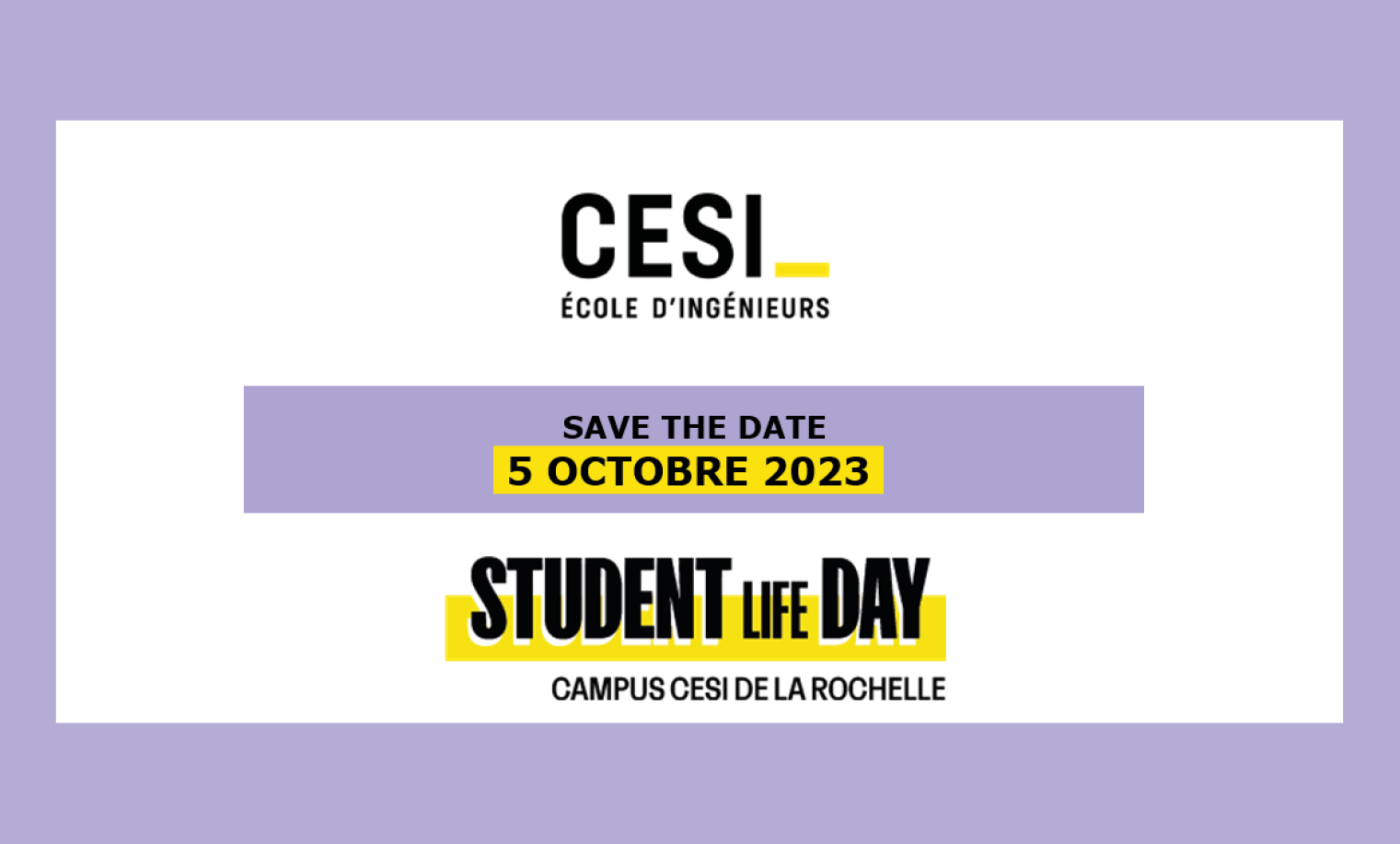 Vignette Student Life Day 2023 au campus CESI La Rochelle