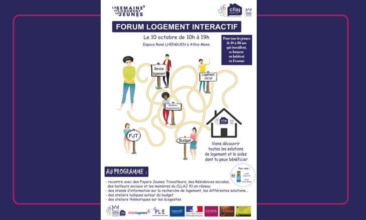 Vignette du Forum Logement interactif 2023 du CLLAJ de l'Essonne à Athis Mons