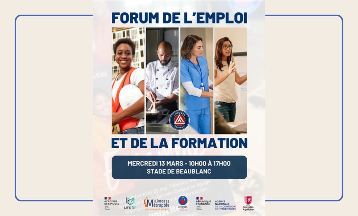 Vignette du Forum de l’emploi, de la formation et de l’orientation 2024 à Limoges