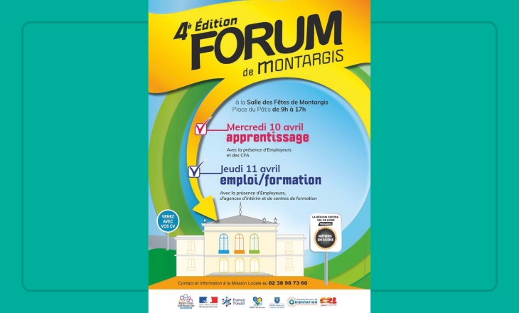 vignette du 4ème forum de Montargis : Apprentissage, Emploi et Formation 2024