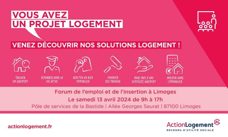 Vignette du forum de l’emploi et de l’insertion 2024 à Limoges