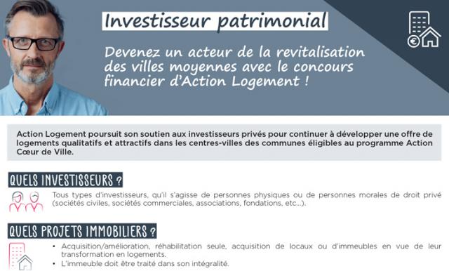 Fiche Action Cœur de Ville – Investisseur patrimonial