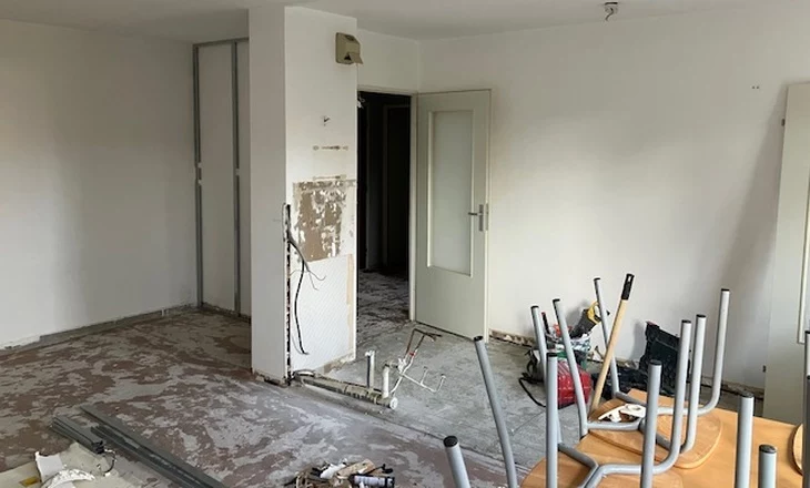 photo des travaux avant rénovations couvertes par Louer pour l'emploi